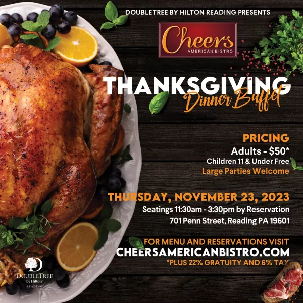 Cheers American Bistro - Thanksgiving Dinner